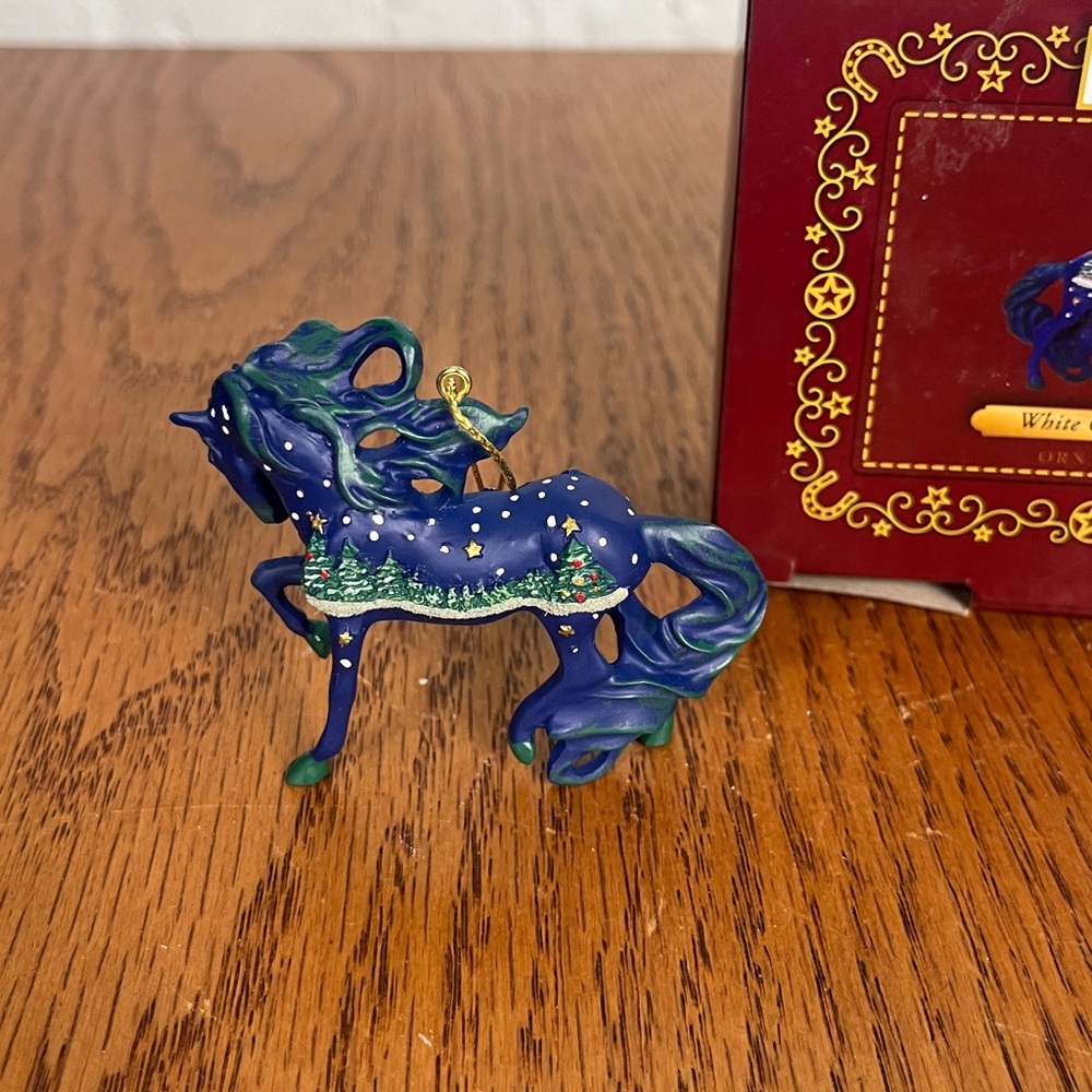 Trail of Painted Ponies White Christmas Christmas Ornament - 2018 horse - Picture 3 of 8